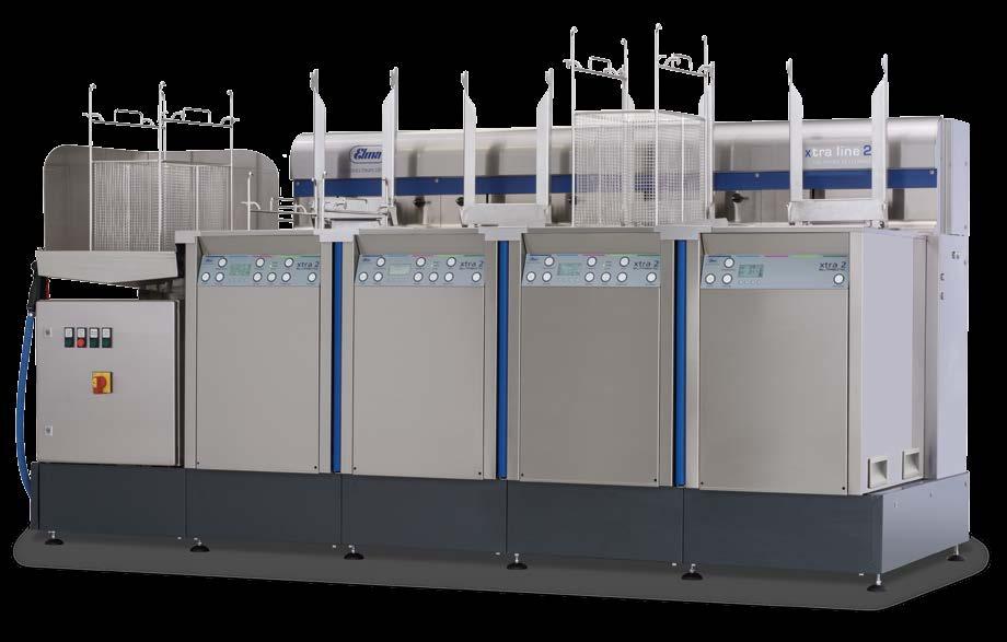 From manual to automatic ultrasonic cleaning systems Designed for fine and ultra-fine cleaning tasks, the xtra line 2 can be flexibly deployed and extended due to the modular system concept (building