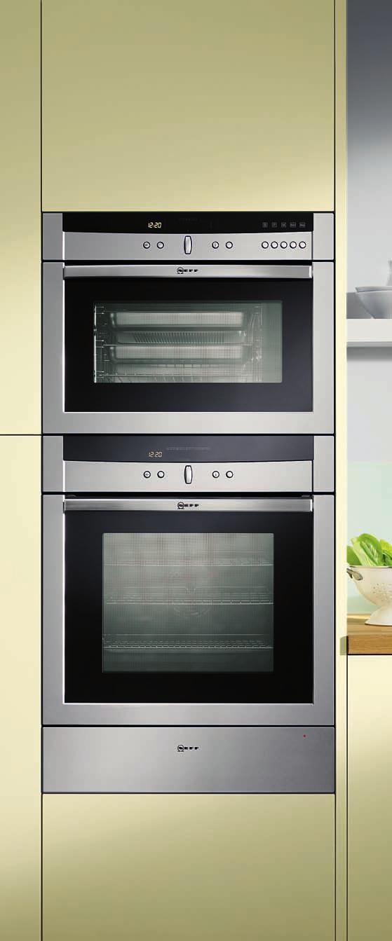Combining your Neff appliances Series 5 CircoSteam oven C47C62 (In-Line collection) 2 Series 5 Single oven B6E74 3 Small warming drawer N2H45 Series 5 Coffee centre C77V60 (In-Line collection) 2