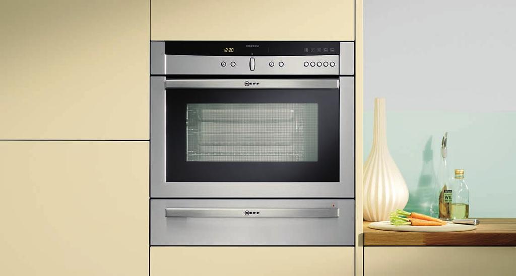 Choosing the right compact appliance Series 5 CircoSteam oven C47C62 and small warming drawer N2H40 2 Series 5 Multifunction oven with microwave C67P70 and large warming drawer N22H40 3 Series 5
