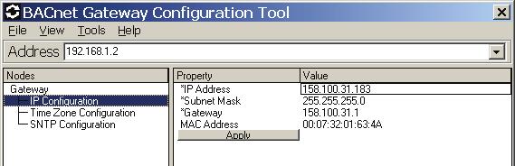 BACnet GW-3 Configuration BACnet GW-3 Configuration and Operation Configure IP Settings Step 1. Step 2. Step 3.