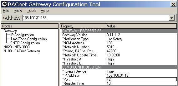 For example, if the network already includes a gateway with a Network Number of 1001, then the lowest Network Number which can be assigned to the new BACnet GW-3 is 2001.