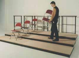 used for all kinds of platforms, from flat or raked stages to seating tiers, catwalks
