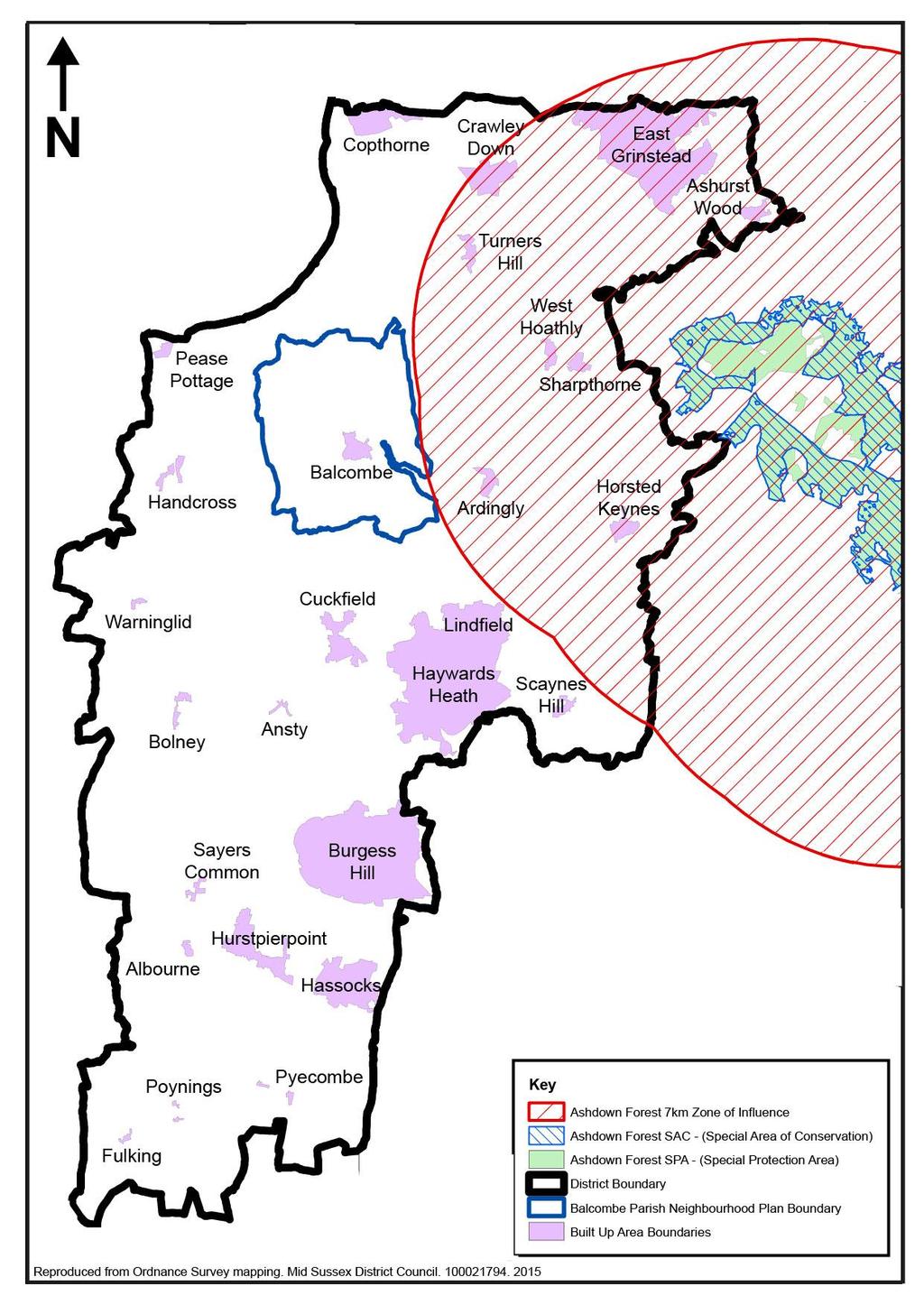 Appendix 1: The Balcombe Neighbourhood Plan Area in relation to the