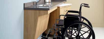Caregivers need a space that is designed to accommodate the rigors of their daily routine.