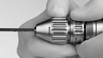 Drill Chuck, keyless (05.001.208) Speed: approx. 1450 rpm Chucking range: 0.5 6.5 mm Cannulation: 4.