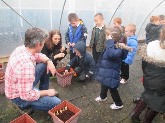 The funding enabled the group to establish planting areas, veg beds and establish an outdoor year round classroom in the form of a polytunnel as well as enabling gardening events to take place
