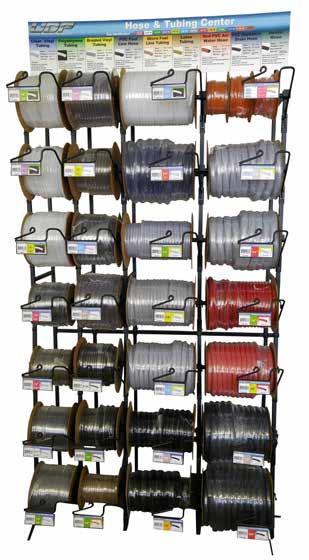 SPOOL AND BOX DISPENSER RACKS 3 Ft BOX DISPENSER RACK Includes 27 different hose and tubing constructions in the most popular sizes