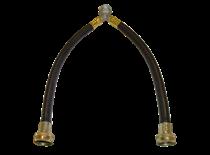 Y MIXER HOSE WA61 SERIES Black Y mixer hose assembly for washers that have a single supply line. 12" hose length allows for convenient installation.