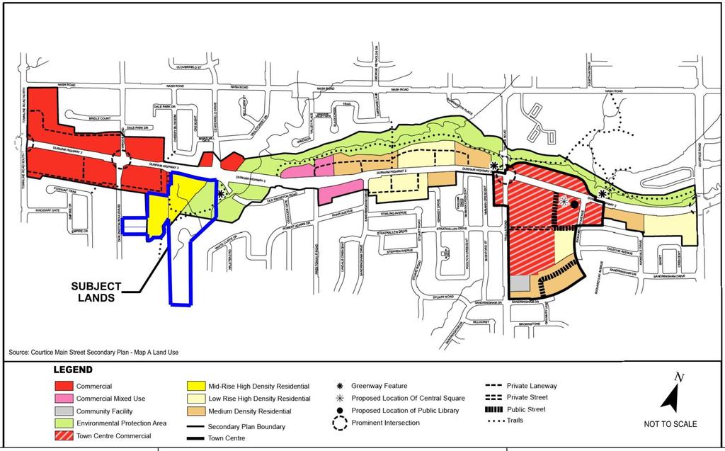 Courtice Main Street Secondary Plan Courtice Main Street Secondary Plan: The Courtice Main Street Secondary Plan was adopted by the Municipality of Clarington in February of 2014 and was approved by