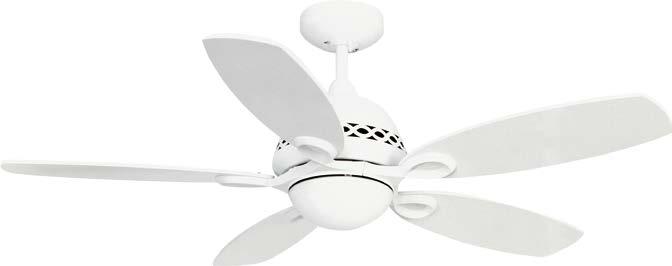 with remote control to operate the 3 speeds and light dimming Use in summer for cooling and in