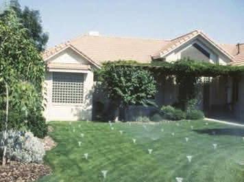 IRRIGATION CHECK-UP A landscape is kept healthy and beautiful with efficient irrigation practices.