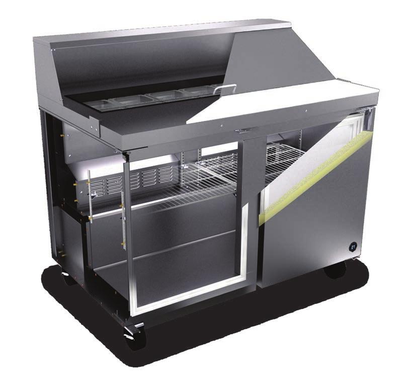 DURABLE, SUSTAINABLE CONSTRUCTION Space Saving Design Designed with front breathing ventilation our compact units require zero clearance at sides and rear Durable, Convenient Door Features Exclusive