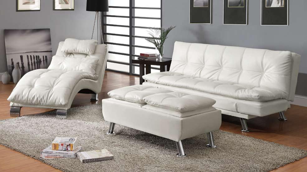 Sofa Bed Collection Create the perfect contemporary ensemble in your living room with this sofa bed, chaise and ottoman