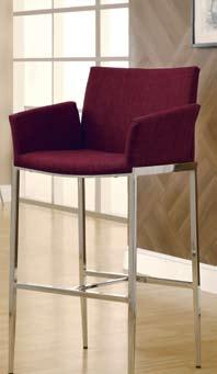 Stylish bar stools are available in five chic linen fabric colors.