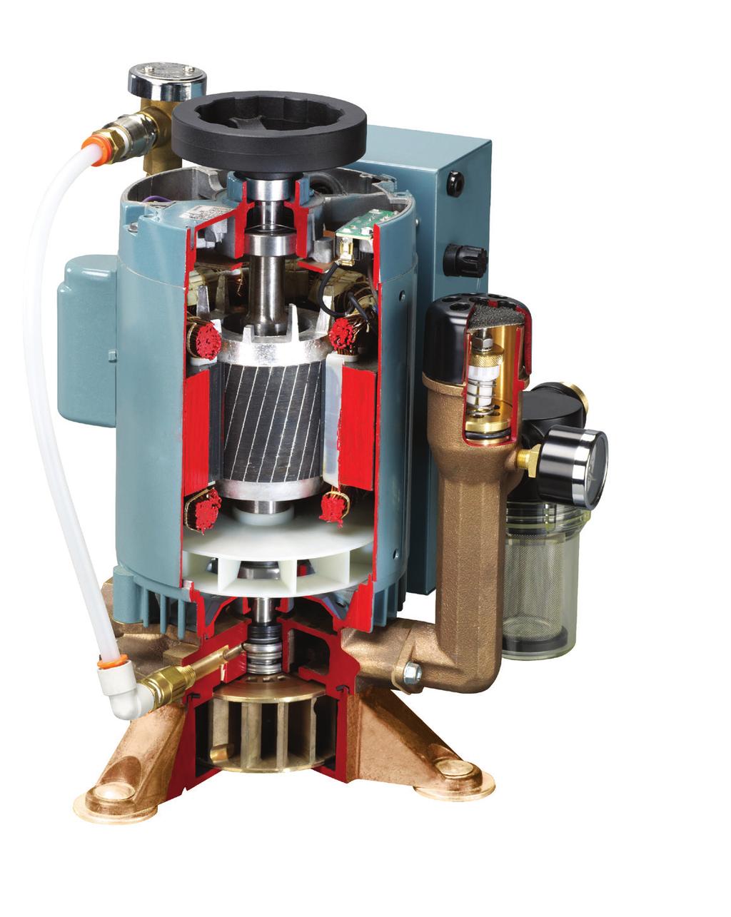 Custom-Designed Motor Maintains Consistency Corrosive- Resistant Dynamically Balanced Long Lasting Pac-Seal Assembly VacStar Keeps Your Practice Pumping VacStar liquid-ring pumps have dependably been