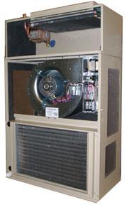 REAR / RIGHT / TOP VIEW AeroCon THHP Series heat pumps in sizes from 1-1 / 2 ton to 2-1 / 2 ton capacities. AeroCool DDX 