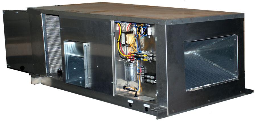 The unit s evaporator section is insulated with high density, 2 lb/ft 2 thermal and acoustical insulation and sealed with self-extinguishing gasket material.