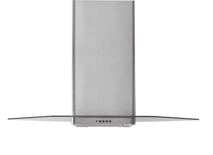 2 x D51.6 cm) (Min. height 80 cm, Max. height 129.6 cm) Can be hung above a kitchen island or be placed in a corner. Extractor hood with 3 different speeds.
