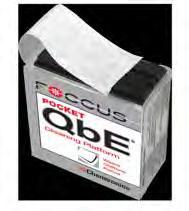 6 cm p-qbe Portable Cleaning Platform for SC, ST, FC, MT-Type, APC and Recessed Connectors PQBE 400 perforated wipes per box 1.375 x 3 / 3.