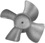 D53 Plastic Fan Blades Rotation Bore Type Bore Diameter Fan