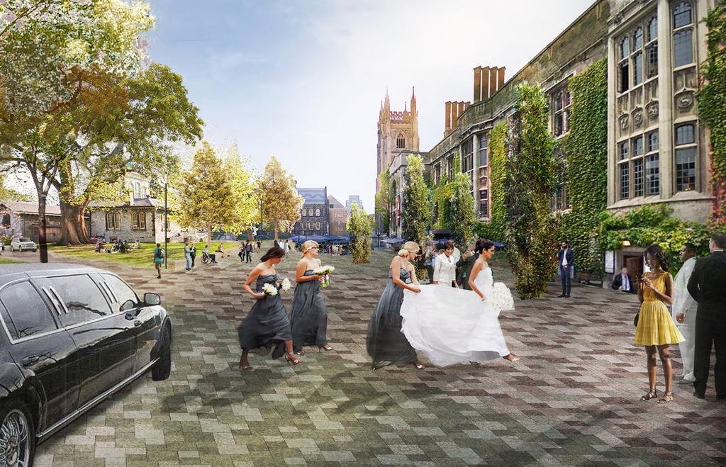 The revitalized Hart House landscape will be organized around a series of inter-connected paths