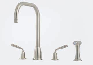 Crosshead Handles and Rinse in Chrome Alternative options: 4885 Three Hole Sink Mixer C Spout with Crosshead Handles