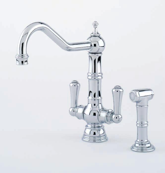 Alternative options: 4761 Monobloc Mixer with Lever Handles Available in Chrome, Nickel, Pewter and Gold.
