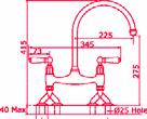 80 81 Rubiq Titan Minoan Parthian Phoenician 4208 Monobloc Sink Mixer C Spout with Lever Handles 4210 Monobloc Sink Mixer U Spout with Lever Handles 4871 Three Hole Sink Mixer C Spout with Lever