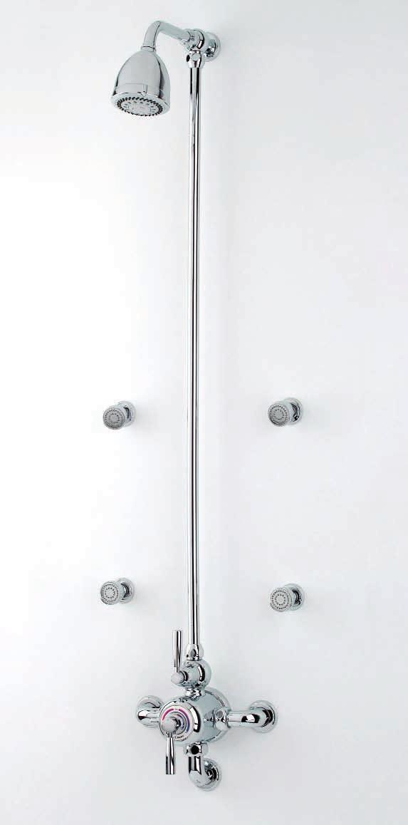 Secondary Outlet 5891 1000mm Riser 90 5227 8" Shower Rose** 5870 4 x Body Sprays Comprises: 5850 Exposed