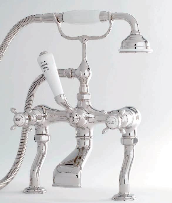 116 117 Bath & Bath shower mixers Enhance a period design scheme with the solid styling