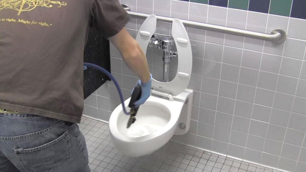 Disinfect Apply disinfectant to toilets, urinals, sinks,