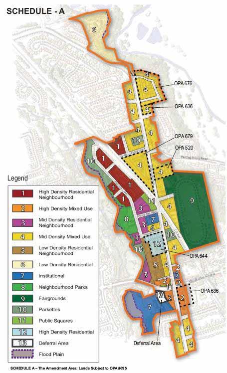 Woodbridge Special Policy Area Justification Report. April 2014. Figure 1-2 Plan area and land use for OPA 695, the Kipling Avenue Corridor Plan.