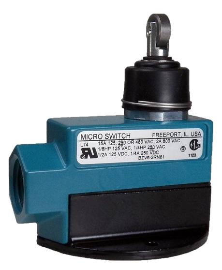 Enclosed Basic Switches Cross Roller Plunger Manually Actuated Switch Description Mounting Electric Rating Pretravel 1,38 mm [0.015 in] 1,98 mm [0.078 in] 4,78 mm [0.188 in] Different.