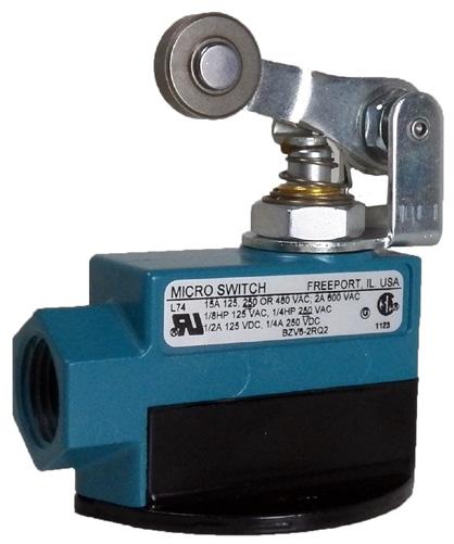 Roller Lever, Adjustable Roller Lever (Reset) Switch Description Mounting Electric Rating 6 Honeywell Sensing and Control Pretravel 4,78 mm [0.188 in] 6,76 mm [0.266 in] 4,78 mm [0.188 in] Different.