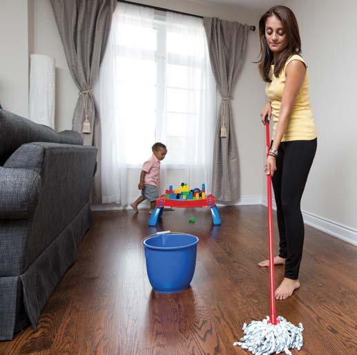 TIPS: A dry mop or cloth does not get rid of dust. It just pushes it back into the air. Did you know?