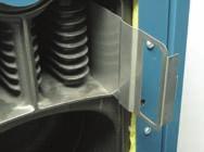 Reversible Swing-Away Burner Door Offers easy access to combustion chamber for cleaning.