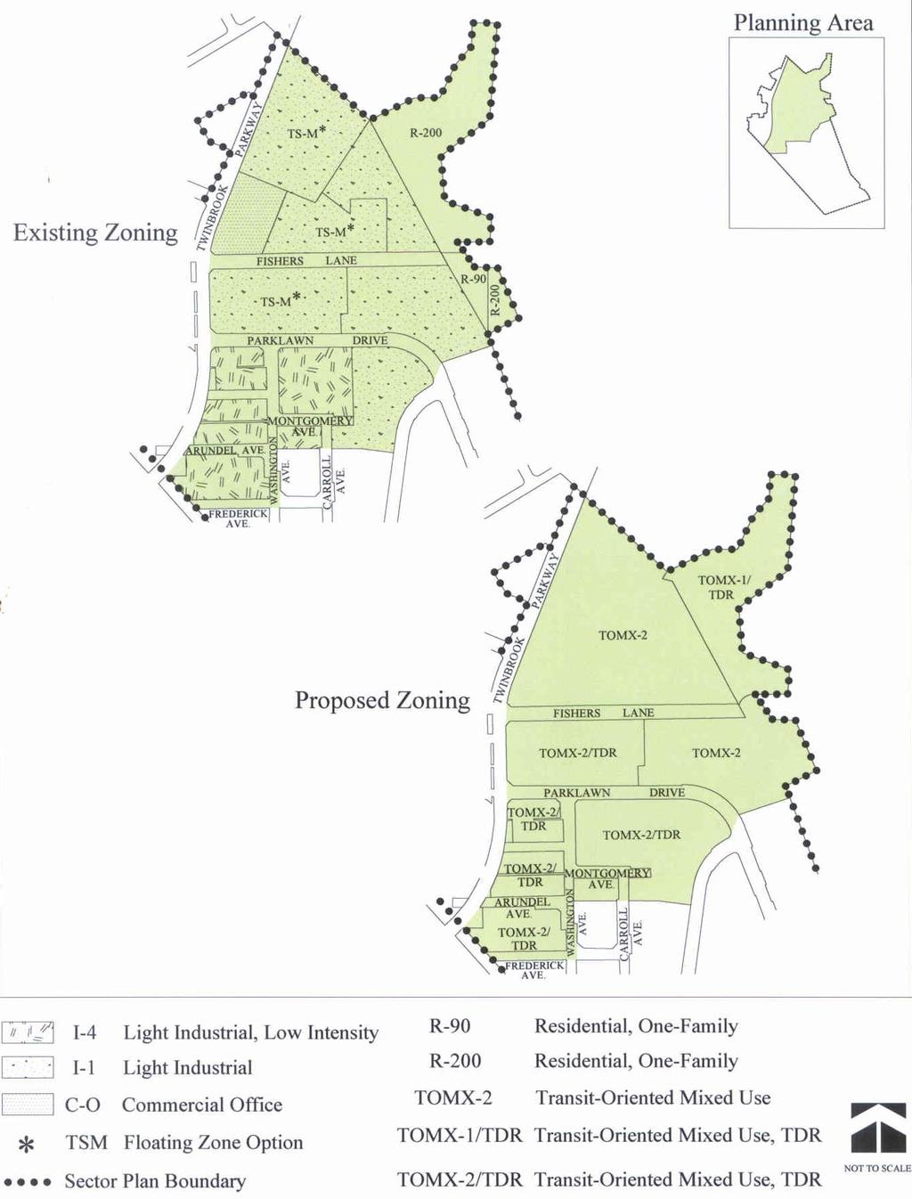 Technology Employment Area Existing and Proposed