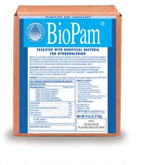 The select rhizosphere bacteria formulated in BioPam become active in the hydromulch to improve plant nutrition and establishment.