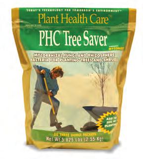 MYCORRHIZAL Key product benefits of PHC Tree Saver: PHC Tree Saver PHC Tree Saver is specifically designed to reduce transplant stress while improving soil hydration and fertility.