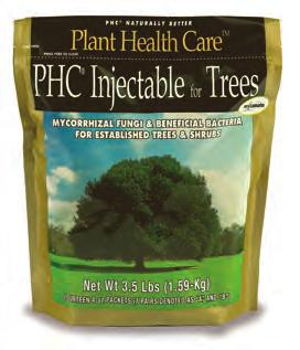 PHC Injectable for Trees PHC Injectable for Trees is a combination inoculant containing mycorrhizal fungi (both Ecto- and VA) and beneficial rhizosphere bacteria.