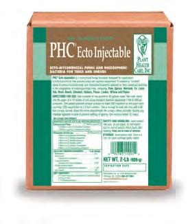PHC Ecto-Injectable contains a cocktail blend of ectomycorrhizal fungi, yucca plant extract, and introduces six species of beneficial rhizosphere bacteria.