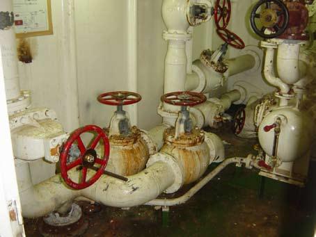 For example, if the deluge pump s operation failed, and foam required in an emergency, the crossover valve FMV-1 could be opened to supply water from the Fire & G.S.