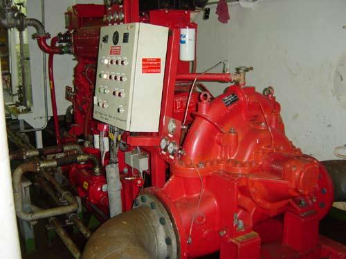 Deluge System Diesel Deluge Fire Pump The diesel driven stand-by deluge pump on the Buffalo Venture is located in the Forward Machinery Space.