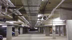Car Park Systems Car park systems are required to exhaust pollutants produced by vehicles and, in the event of fire, clear smoke to assist the fire service.