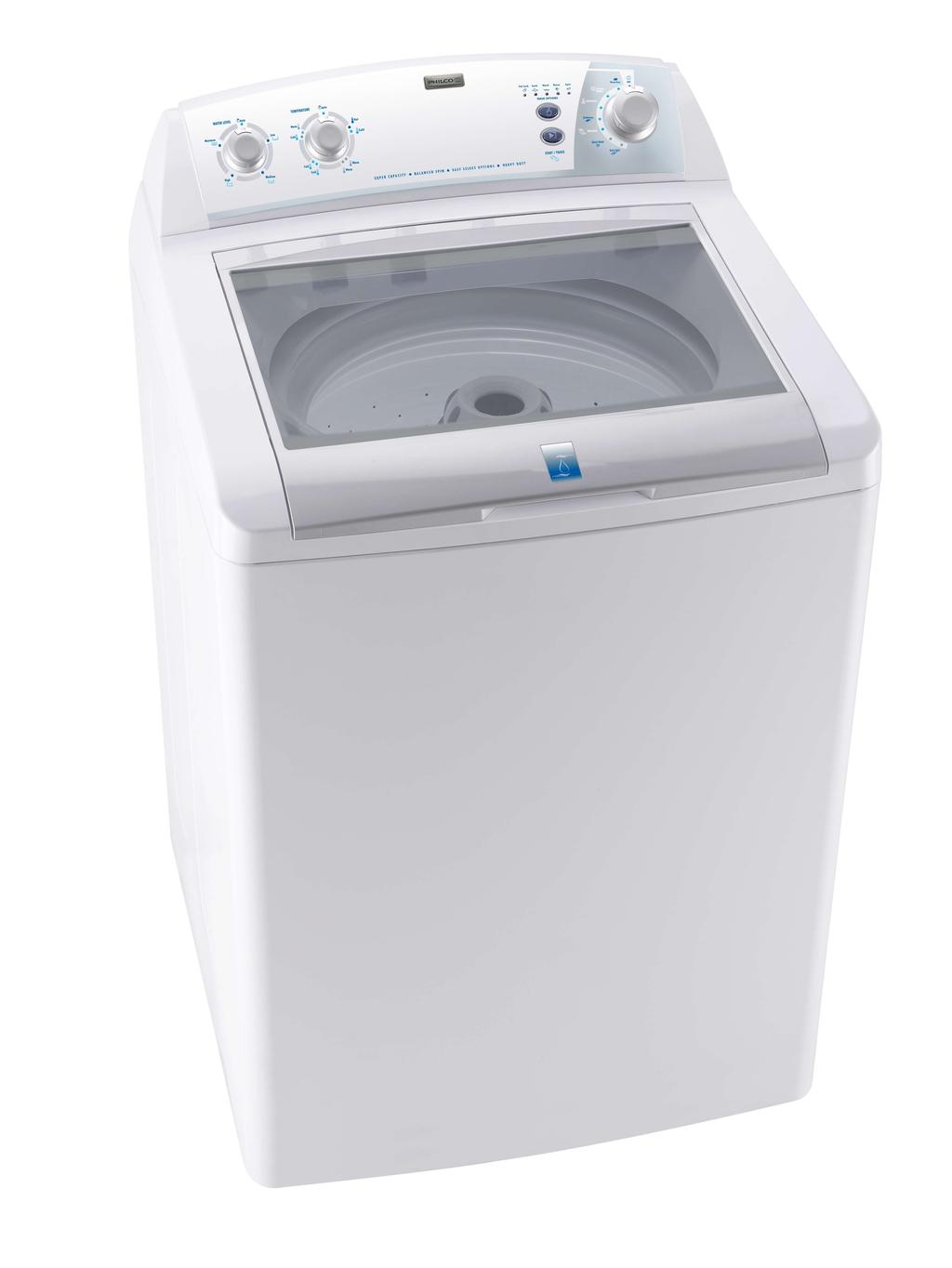 Washer The new Philco extra large capacity top load washers can conveniently wash 12.