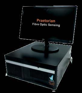 Principle of Operation Praetorian emits a laser pulse down a fibre optic cable to measure vibration and temperature as well as the position of that vibration and temperature.