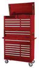 for maximum storage 6 Fully extending, auto-return drawers Latched locking drawer mechanism for added safety Independently