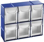 SMALL PARTS COMPARTMENT - 6 small parts compartments. - Supplied with index labels.