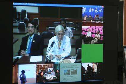 Teleconference on bird influenza was held for the first time in Medical session in APAN.