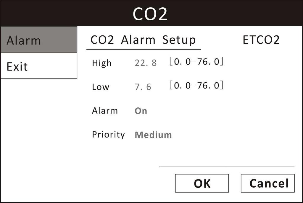 Chapter 1: CO2 monitoring To fill the pleth or not: 1. On the pleth menu, highlight WAVEFROM and push the knob to select. 2. Highlight the desired option (On/ Off)and push the knob to select. 3.